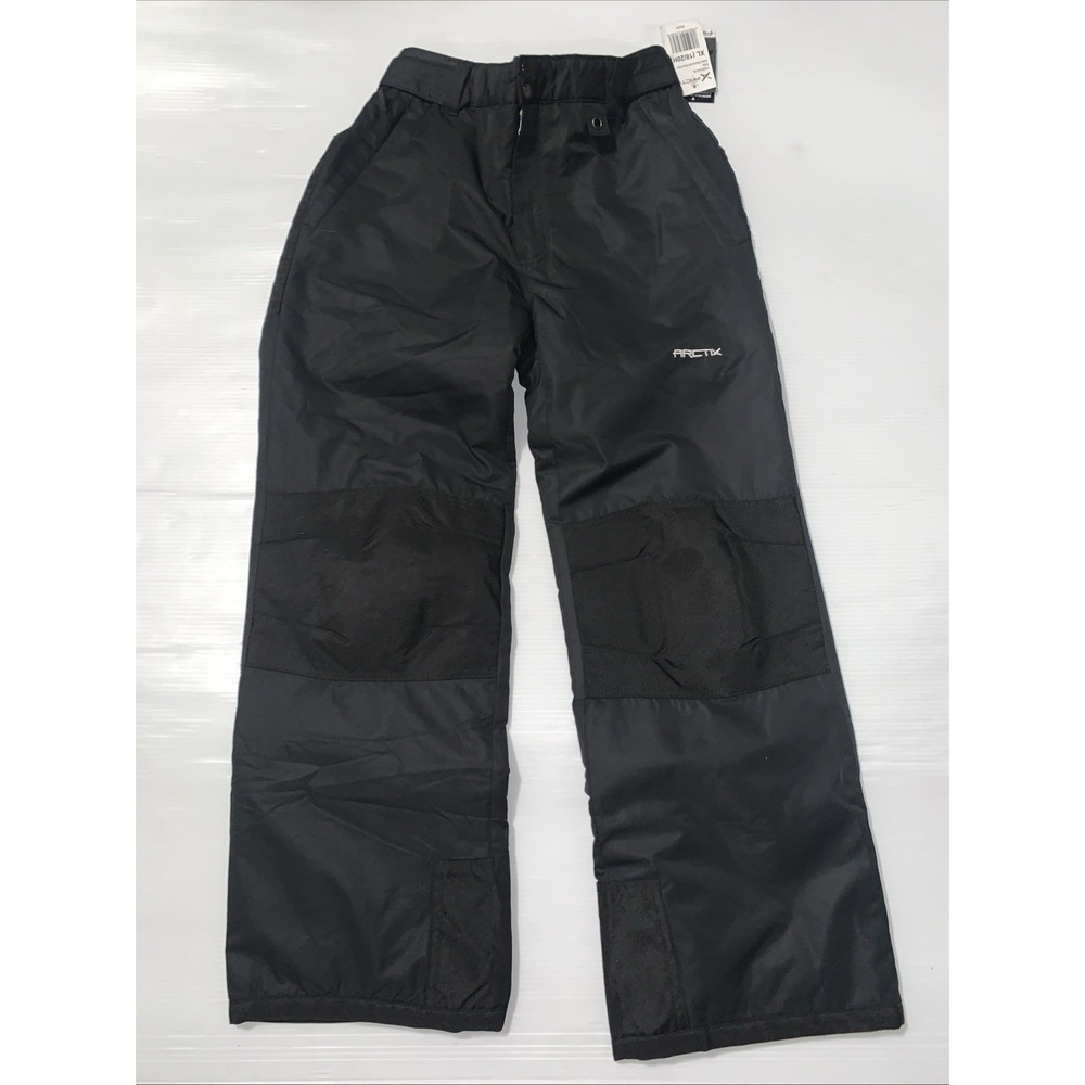 Arctix Kids Child Insulated Snow Pants Reinforced Knees And Seat Black XL Husky
